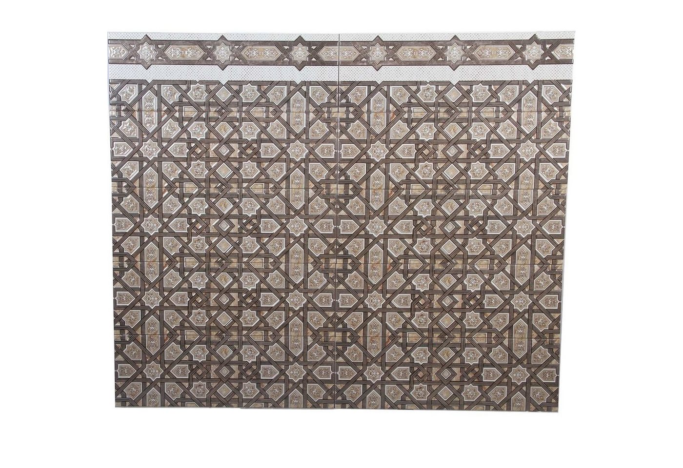 Casa Moro Wandfliese Marokkanische Wandfliesen Kenitra 60x20 cm Ornamentfliesen, orientalische Fliesen für Bad Küche Flur & Küchenrückwand, Endlos Muster mit strukturierter Oberfläche von Casa Moro