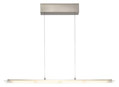 Casa Nova LED-Pendelleuchte - 90 x 150 cm - 4-flammig - Nickelfarben - Metall - Rauchglas - höhenverstellbar Casa Nova LED-Pendelleuchte - 90 x 150 cm - 4-flammig - Nickelfarben - Metall - Rauchglas - höhenverstellbar von Casa Nova