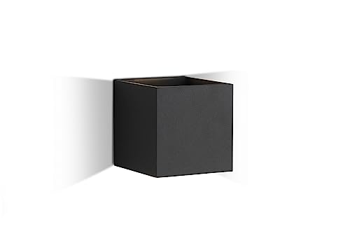 Casa Nova Outdoor-Wandleuchte CUBI (BHT 10x10x10 cm) BHT 10x10x10 cm grau von Casa Nova