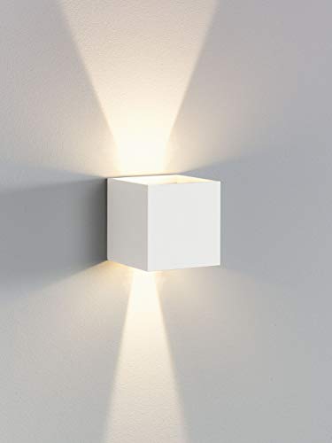 Casa Nova Outdoor-Wandleuchte CUBI (BHT 10x10x10 cm) BHT 10x10x10 cm weiß von Casa Nova