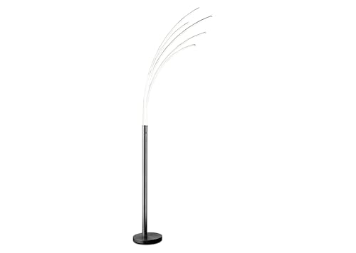 Casa Nova Stehleuchte ECLIPSE (BHT 72x208x28 cm) BHT 72x208x28 cm grau Stehleuchte Stehlampe Leseleuchte LED-Stehleuchte Bogenleuchte von Casa Nova