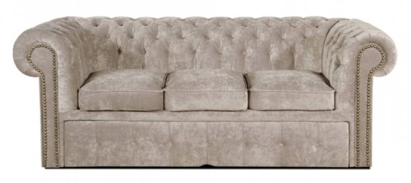 Casa Padrino 3er Sofa Grau 210 x 100 x H. 78 cm - Luxus Chesterfield Schlafsofa Casa Padrino 3er Sofa Grau 210 x 100 x H. 78 cm - Luxus Chesterfield Schlafsofa von Casa Padrino