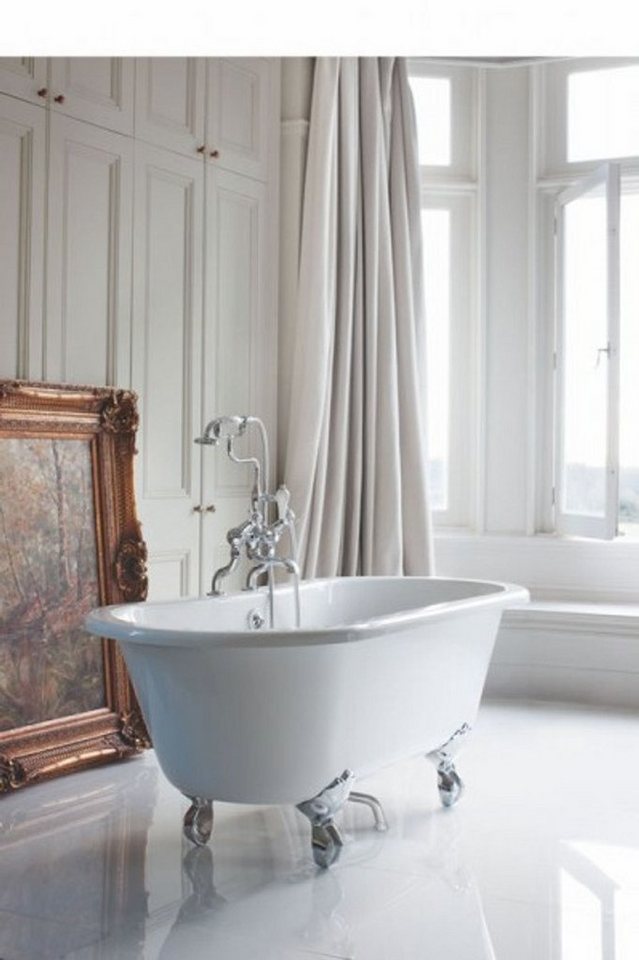Casa Padrino Badewanne Jugendstil Badewanne freistehend 1500mm BWin Weiß - Freistehende Retro Antik Badewanne Casa Padrino Badewanne Jugendstil Badewanne freistehend 1500mm BWin Weiß - Freistehende Retro Antik Badewanne von Casa Padrino