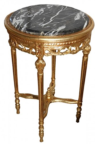 Casa Padrino Barock Beistelltisch Rund Gold ModY16 73 x 47 cm Antik Stil von Casa Padrino