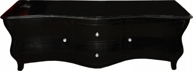 Casa Padrino Barock Fernsehkommode Schwarz Hochglanz 173 cm - Fernsehschrank - Sideboard - Unikat! Casa Padrino Barock Fernsehkommode Schwarz Hochglanz 173 cm - Fernsehschrank - Sideboard - Unikat! von Casa Padrino