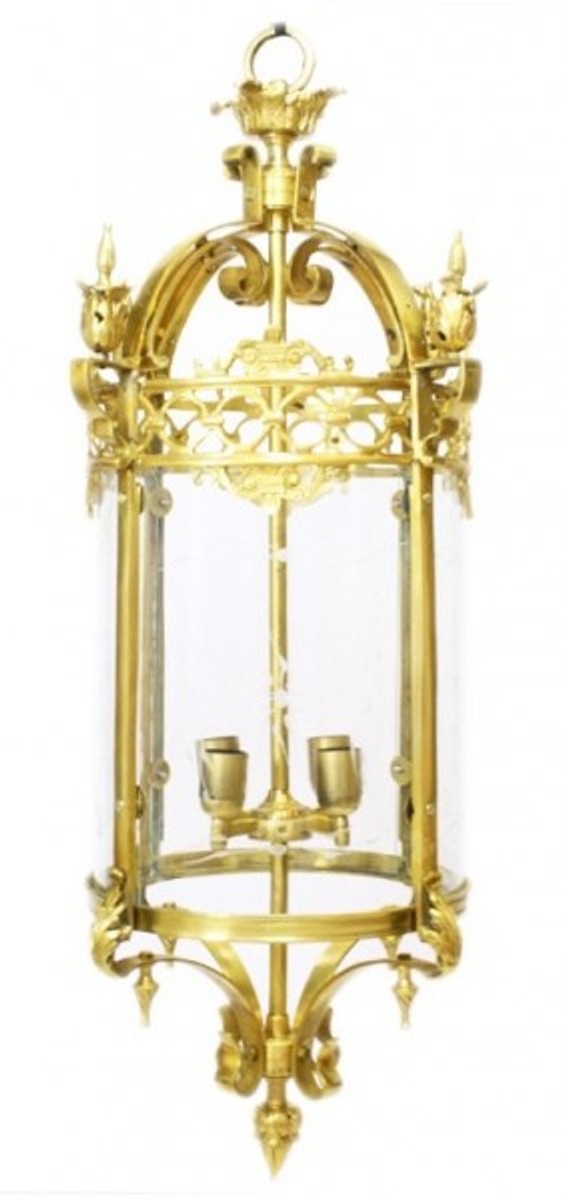 Casa Padrino Barock Hängeleuchte Gold Rund Deckenlaterne - Restaurant - Hotel Lampe Leuchte Laterne Casa Padrino Barock Hängeleuchte Gold Rund Deckenlaterne - Restaurant - Hotel Lampe Leuchte Laterne von Casa Padrino