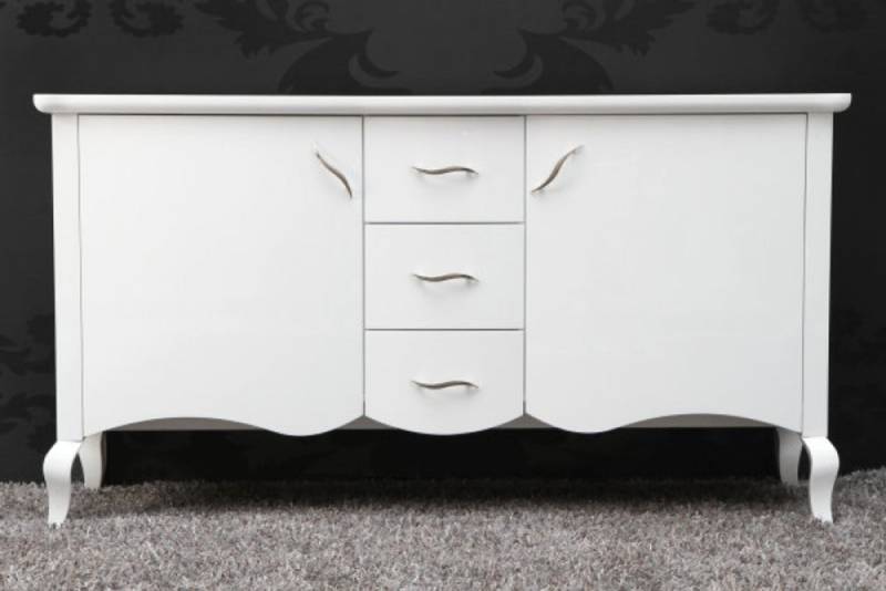 Casa Padrino Barock Kommode Weiss Hochglanz - Moderne Barock Möbel Sideboard Casa Padrino Barock Kommode Weiss Hochglanz - Moderne Barock Möbel Sideboard von Casa Padrino