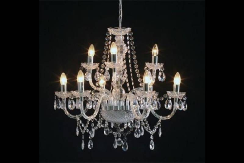 Casa Padrino Barock Kronleuchter 9-armig klar - HÃ¤ngeleuchte LÃ¼ster HÃ¤ngelampe Deckenlampe von Casa Padrino