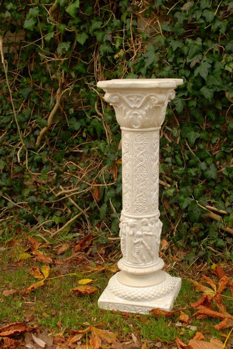 Casa Padrino Barock Kunststein SÃ¤ule / BlumensÃ¤ule 23 x 23 x H. 73 cm - Verschiedene Farben - Antik Stil GartensÃ¤ule von Casa Padrino