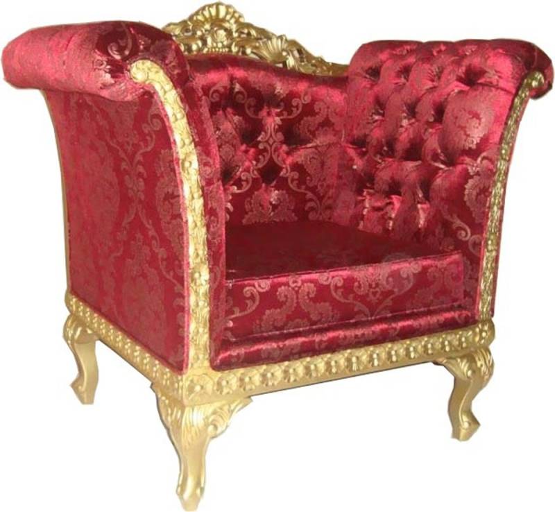 Casa Padrino Barock Lounge Sessel Bordeaux Rot / Gold Möbel Antik Stil - Wohnzimmer Club Möbel Sessel Casa Padrino Barock Lounge Sessel Bordeaux Rot / Gold Möbel Antik Stil - Wohnzimmer Club Möbel Sessel von Casa Padrino