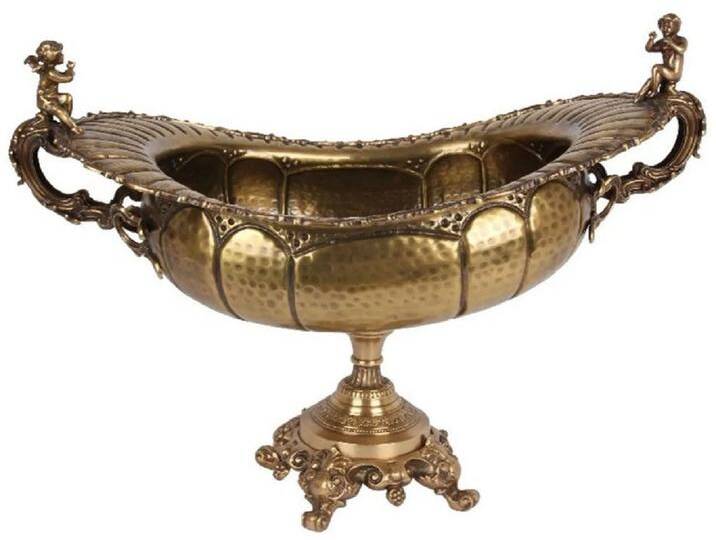 Casa Padrino Barock Messing Deko Schüssel Gold 75 x 41 x H. 52 cm - Barock Deko Accessoires von Casa Padrino