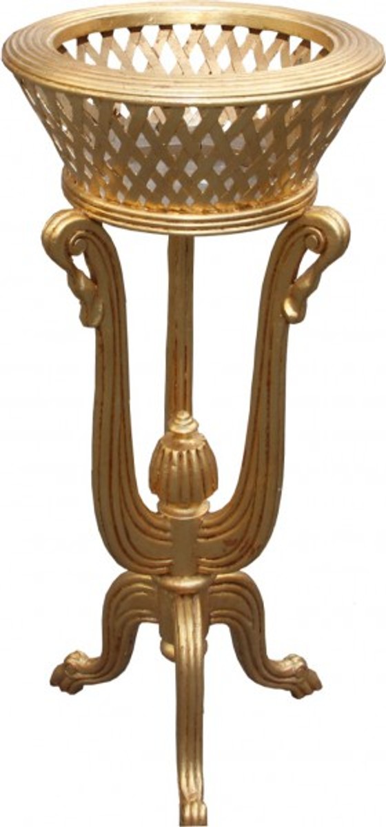 Casa Padrino Barock PflanzentopfstÃ¤nder aus Holz Gold Antik-Look - BlumentopfstÃ¤nder, BlumenstÃ¤nder von Casa Padrino