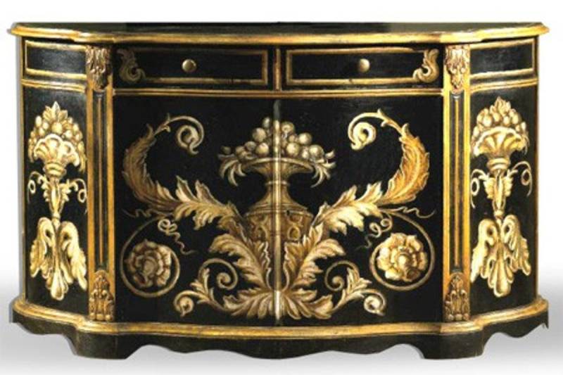 Casa Padrino Barock Sideboard Schwarz / Gold handbemalt 174 cm - Hotel Collection Casa Padrino Barock Sideboard Schwarz / Gold handbemalt 174 cm - Hotel Collection von Casa Padrino