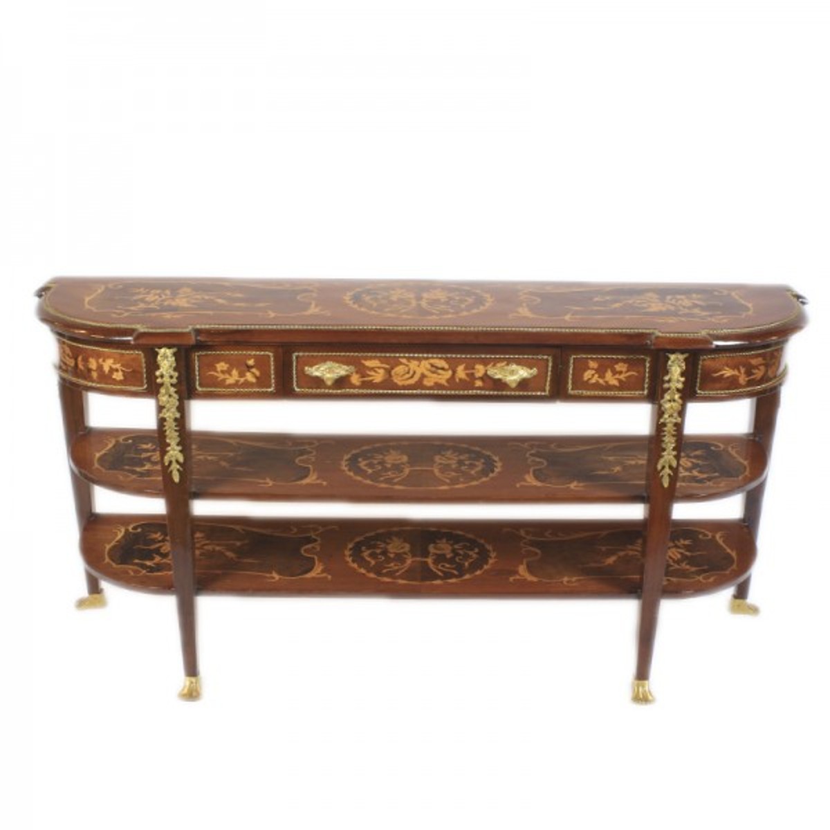 Casa Padrino Barock Sideboard TV Schrank Mahagoni Intarsien Fernsehschrank - Wohnzimmer Möbel Casa Padrino Barock Sideboard TV Schrank Mahagoni Intarsien Fernsehschrank - Wohnzimmer Möbel von Casa Padrino