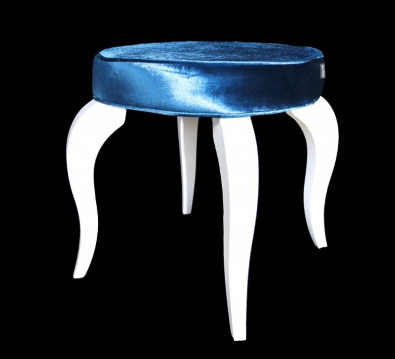 Casa Padrino Barock Sitzhocker Türkis / Weià - Designer Rundhocker - Luxus Qualität Casa Padrino Barock Sitzhocker Türkis / Weià - Designer Rundhocker - Luxus Qualität von Casa Padrino