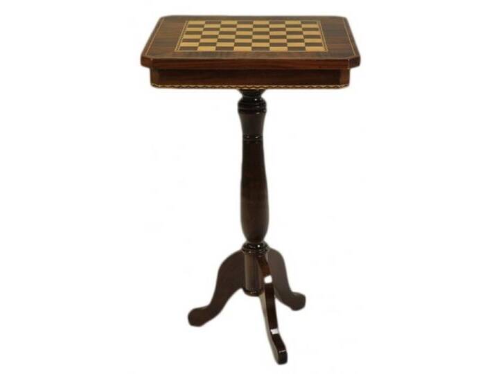 Casa Padrino Barock Spieltisch Schach / Dame Tisch Mahagoni - Möbel Antik Stil Art Deco Jugendstil Schachtisch von Casa Padrino