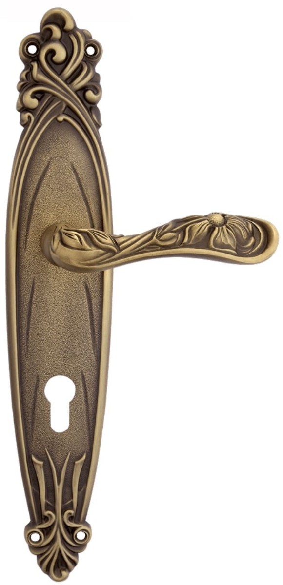 Casa Padrino Barock TÃ¼rklinken Set Messing Patiniert 14 x H. 33,5 cm - TÃ¼rgriffe im Barockstil von Casa Padrino