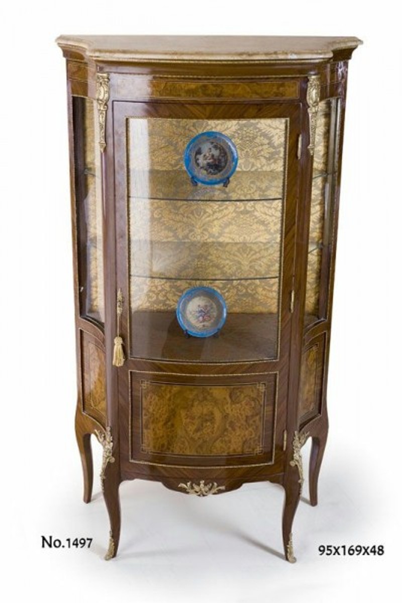 Casa Padrino Barock Vitrine 95 x 48 x H. 169 cm - Barock MÃ¶bel von Casa Padrino