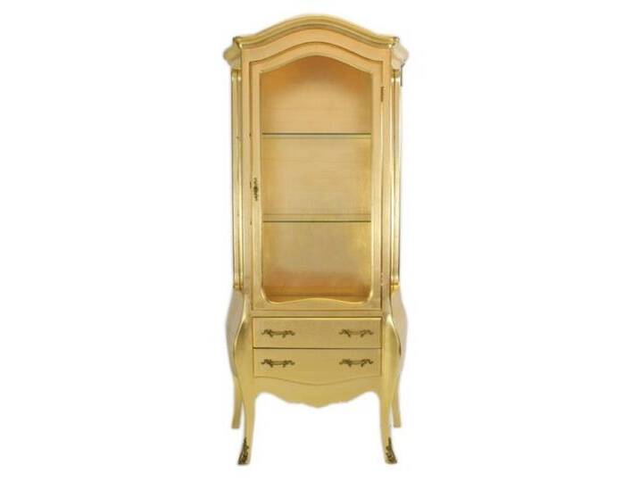 Casa Padrino Barock Vitrine Gold - Vitrinenschrank - Wohnzimmerschrank von Casa Padrino