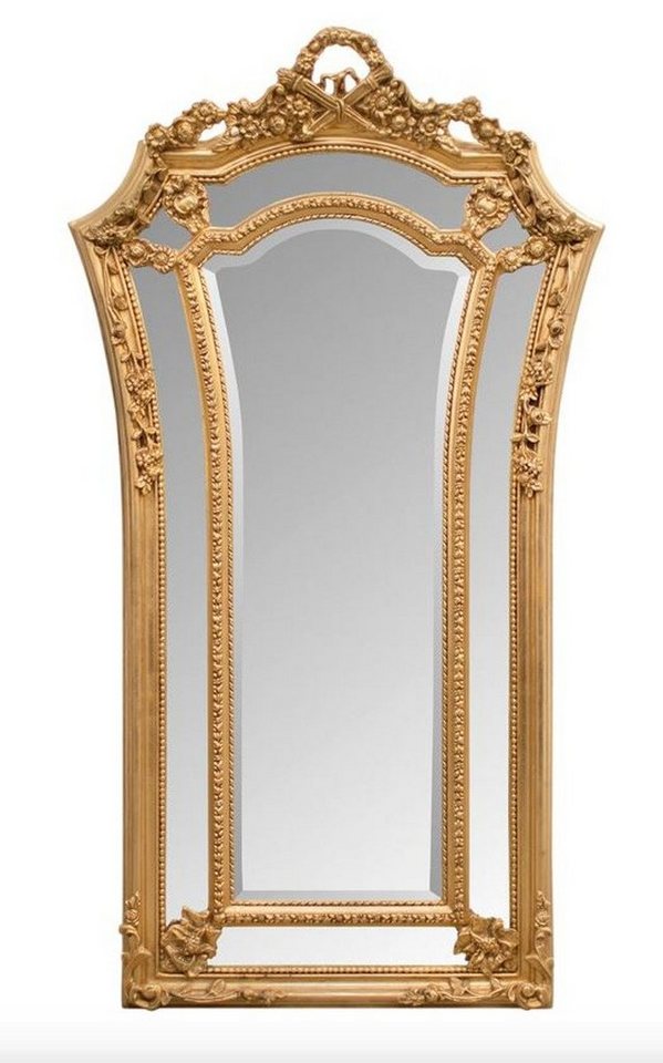 Casa Padrino Barockspiegel Barock Wandspiegel Gold 115 x H. 207 cm - Barockstil Spiegel Antik Stil Möbel von Casa Padrino