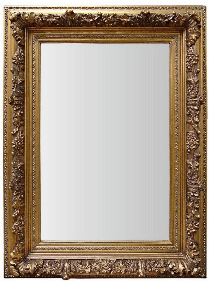 Casa Padrino Barockspiegel »Barock Wandspiegel Gold H 60 x B 50 cm - Edel & Prunkvoll - Vintagelook - Antik Stil Spiegel Prunkspiegel« von Casa Padrino