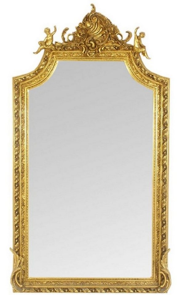 Casa Padrino Barockspiegel Barock Wandspiegel Spiegel Gold 100 x H. 180 cm - Antik Stil Spiegel - Edel & Prunkvoll - Möbel im Barockstil von Casa Padrino