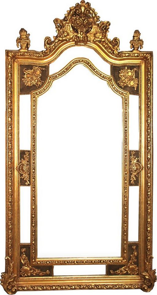Casa Padrino Barockspiegel Riesiger Barock Wandspiegel Gold Antik Stil 115 x H. 215 cm - Prunkvoller Barock Spiegel mit wunderschönen Verzierungen von Casa Padrino