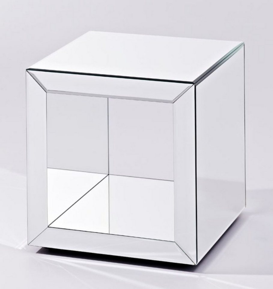 Casa Padrino Beistelltisch Luxus Spiegelglas Beistelltisch im Würfel Design 46 x 46 x H. 48 cm - Designer Wohnzimmermöbel von Casa Padrino