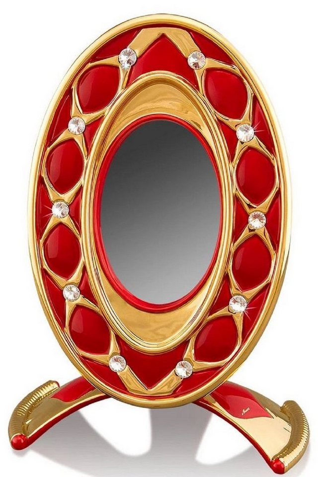 Casa Padrino Bilderrahmen Barock Bilderrahmen Rot / Gold 26 x 16 x H. 36 cm - Prunkvoller Keramik Bilderrahmen mit Swarovski Kristallglas Casa Padrino Bilderrahmen Barock Bilderrahmen Rot / Gold 26 x 16 x H. 36 cm - Prunkvoller Keramik Bilderrahmen mit Swarovski Kristallglas von Casa Padrino