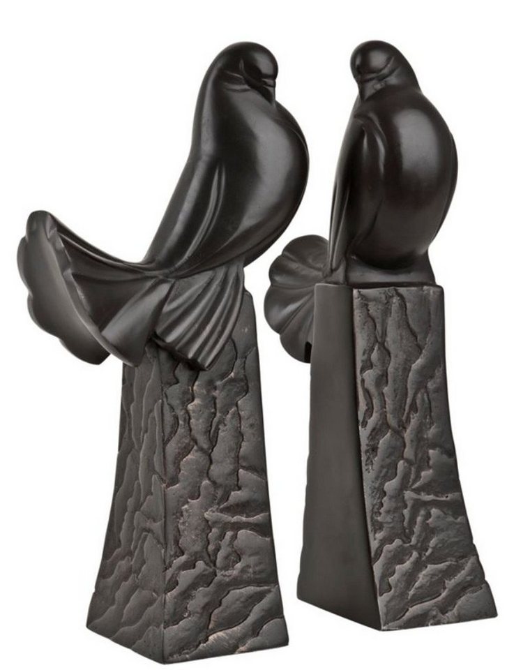Casa Padrino Buchstütze Buchstützen 2er Set Tauben Antik Bronze Skulptur - Luxus Qualität - Vogel Vögel Skulpturen Set Casa Padrino Buchstütze Buchstützen 2er Set Tauben Antik Bronze Skulptur - Luxus Qualität - Vogel Vögel Skulpturen Set von Casa Padrino