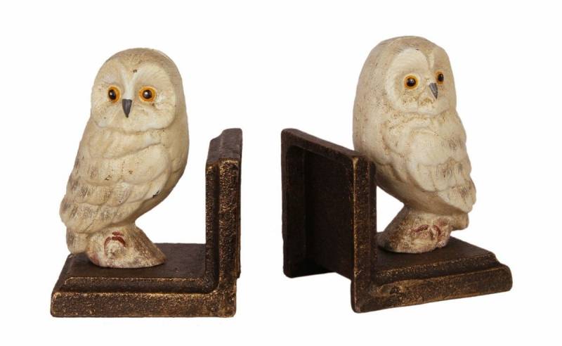 Casa Padrino Buchstütze Gusseisen Buchstützen Set Eule Mehrfarbig / Bronzefarben 7,9 x 8,7 x H. 12,3 cm - Wohnzimmer & Schreibtisch Deko Accessoires Casa Padrino Buchstütze Gusseisen Buchstützen Set Eule Mehrfarbig / Bronzefarben 7,9 x 8,7 x H. 12,3 cm - Wohnzimmer & Schreibtisch Deko Accessoires von Casa Padrino