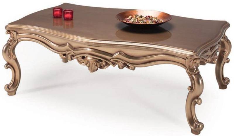 Casa Padrino Couchtisch Luxus Barock Couchtisch Bronze 129 x 95 x H. 48 cm - Möbel - Barockmöbel von Casa Padrino