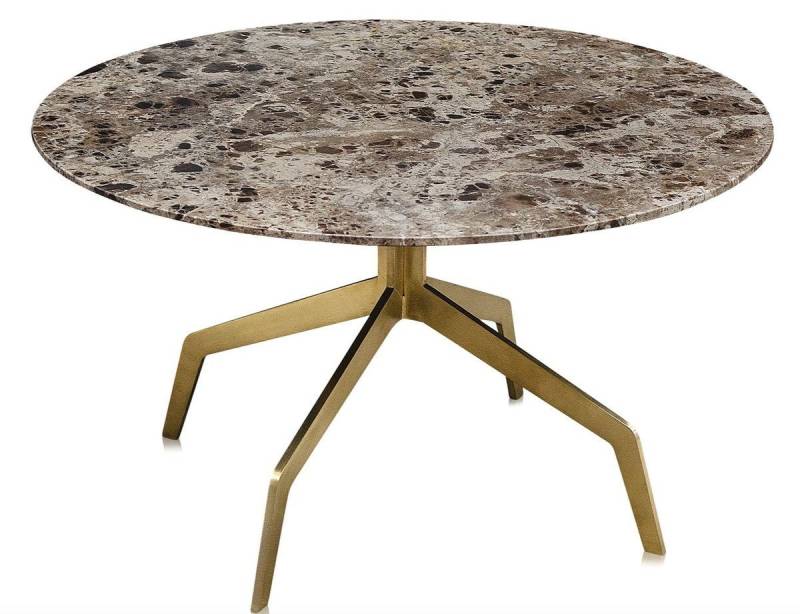 Casa Padrino Couchtisch Luxus Couchtisch Gold Ø 70 x H. 40 cm - Luxus Wohnzimmermöbel von Casa Padrino