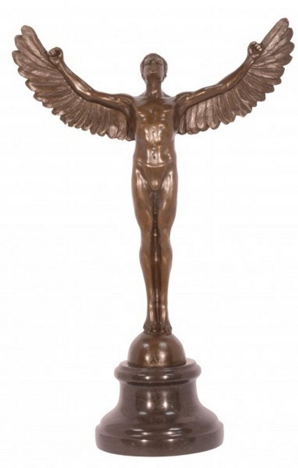 Casa Padrino Dekofigur Casa Padrino Luxus Bronze Figur Icarus 41.5 x 27 cm - Skulptur von Casa Padrino
