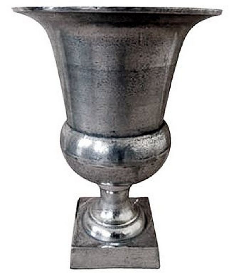 Casa Padrino Dekoobjekt Antik Stil Vase Aluminium B. 32 cm H. 46 cm - Hotel Dekoration - Barock Blumengefäss Pflanzentopf von Casa Padrino