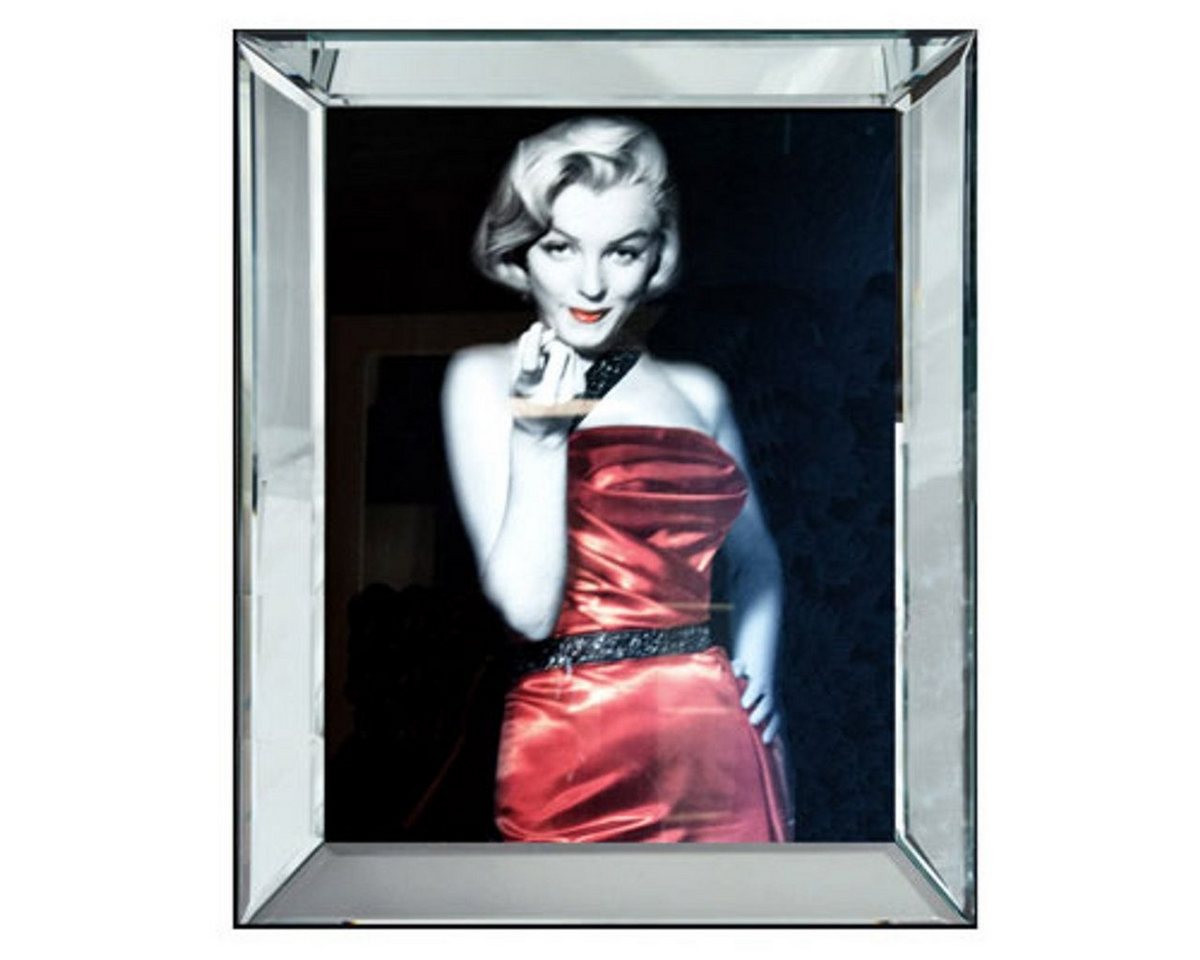 Casa Padrino Dekoobjekt Designer Bild Lady in Red Marilyn Monroe Mod1 - Limited Edition von Casa Padrino