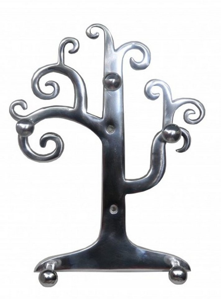 Casa Padrino Dekoobjekt Designer Wandschlüssel und Halsketten Halter aus Aluminium, Höhe 29 cm, Breite 24 cm - Schlüsselhalter Wandschlüsselanhänger von Casa Padrino