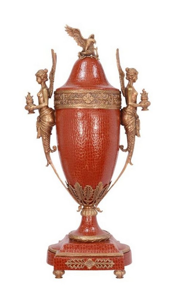 Casa Padrino Dekoobjekt Luxus Barock Porzellan Vase mit Deckel - Limited Edition von Casa Padrino