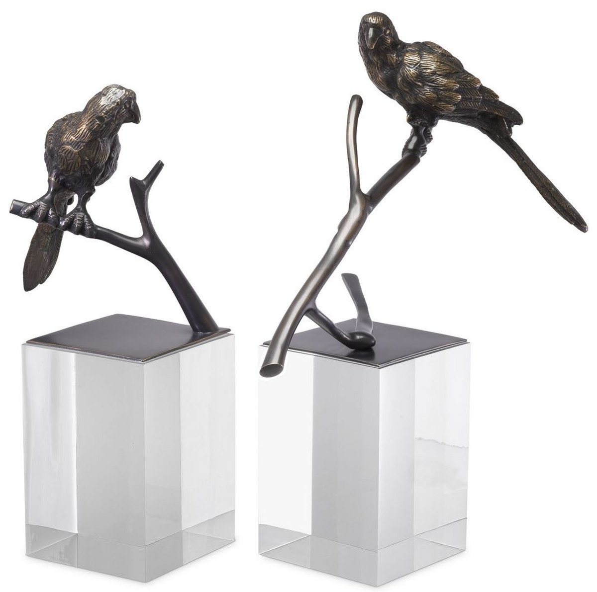 Casa Padrino Dekoobjekt Luxus Deko Objekte 2er Set Bronzefarben - Büro Deko - Schreibtisch Deko - Wohnzimmer Deko - Luxus Kollektion Casa Padrino Dekoobjekt Luxus Deko Objekte 2er Set Bronzefarben - Büro Deko - Schreibtisch Deko - Wohnzimmer Deko - Luxus Kollektion von Casa Padrino