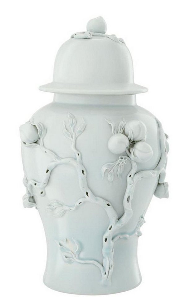 Casa Padrino Dekoobjekt Luxus Porzellan Vase / Krug mit Deckel Hellmintfarben Ø 30 x H. 47 cm - Hotel & Restaurant Deko Accessoires von Casa Padrino