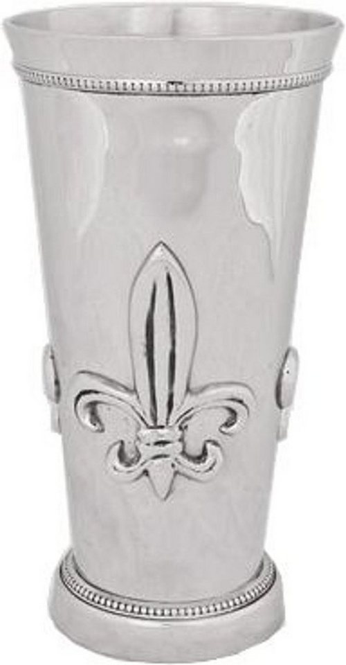 Casa Padrino Dekoobjekt Prunkvoller Barock Becher Messing vernickelt mit Lilien Motiv von Casa Padrino Casa Padrino Dekoobjekt Prunkvoller Barock Becher Messing vernickelt mit Lilien Motiv von Casa Padrino von Casa Padrino