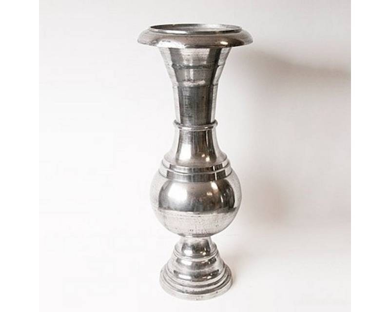 Casa Padrino Dekoobjekt Riesige Barock Blumenvase Aluminium Raw Finished - Hotel Dekoration - Blumengefäss von Casa Padrino