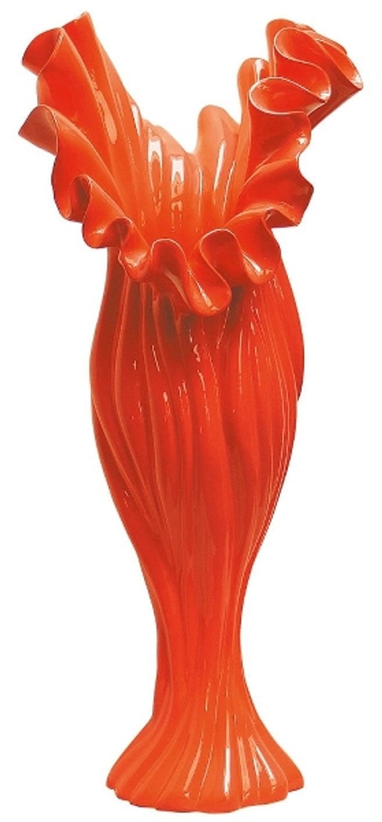 Casa Padrino Designer Blumenvase Orange B. 24 cm Höhe 60 cm Mod1 - Dekovase Casa Padrino Designer Blumenvase Orange B. 24 cm Höhe 60 cm Mod1 - Dekovase von Casa Padrino