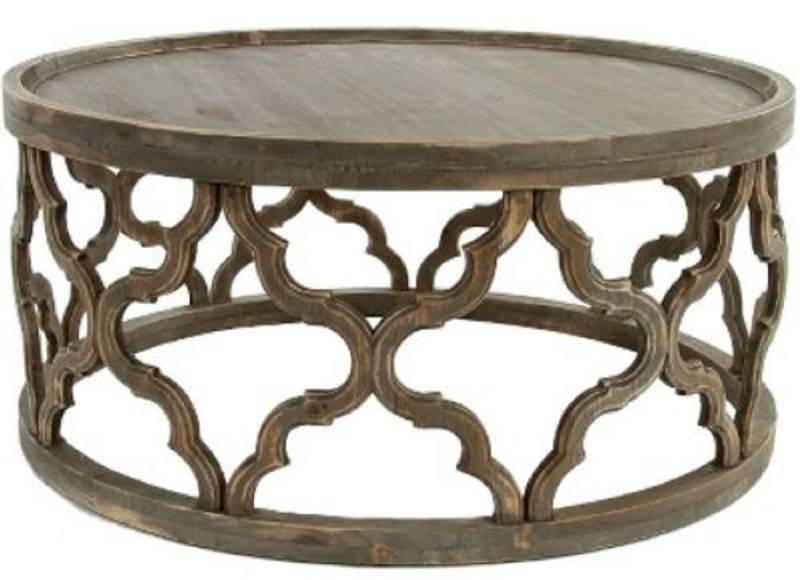 Casa Padrino Designer Couchtisch Braun à 80 x H. 37 cm - Moderner Runder Holz Wohnzimmertisch Casa Padrino Designer Couchtisch Braun à 80 x H. 37 cm - Moderner Runder Holz Wohnzimmertisch von Casa Padrino