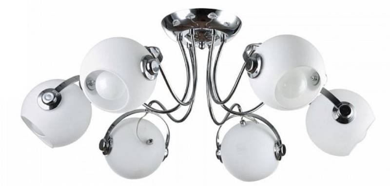 Casa Padrino Designer Deckenleuchte Silber / Weià à 76 x H. 28 cm - Moderne Deckenlampe mit kugelförmigen Lampenschirmen Casa Padrino Designer Deckenleuchte Silber / Weià à 76 x H. 28 cm - Moderne Deckenlampe mit kugelförmigen Lampenschirmen von Casa Padrino