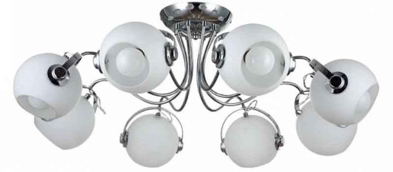 Casa Padrino Designer Deckenleuchte Silber / Weià à 86 x H. 28 cm - Moderne Deckenlampe mit kugelförmigen Lampenschirmen Casa Padrino Designer Deckenleuchte Silber / Weià à 86 x H. 28 cm - Moderne Deckenlampe mit kugelförmigen Lampenschirmen von Casa Padrino