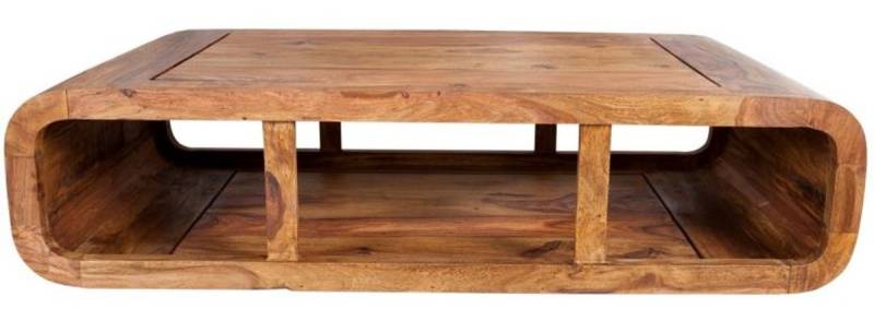 Casa Padrino Designer Massivholz Couchtisch Natur 100 x H. 30 cm - Salon Wohnzimmer Tisch - Unikat Casa Padrino Designer Massivholz Couchtisch Natur 100 x H. 30 cm - Salon Wohnzimmer Tisch - Unikat von Casa Padrino