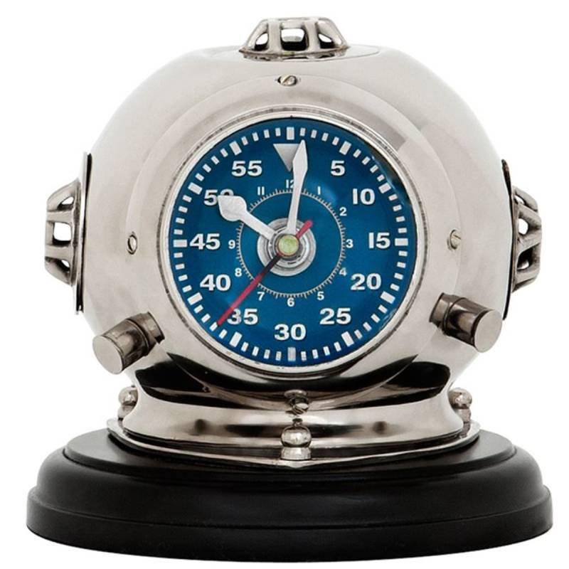 Casa Padrino Designer Uhr Taucherhelm auf Sockel 18 x H. 19 cm - Luxus Tischuhr Casa Padrino Designer Uhr Taucherhelm auf Sockel 18 x H. 19 cm - Luxus Tischuhr von Casa Padrino