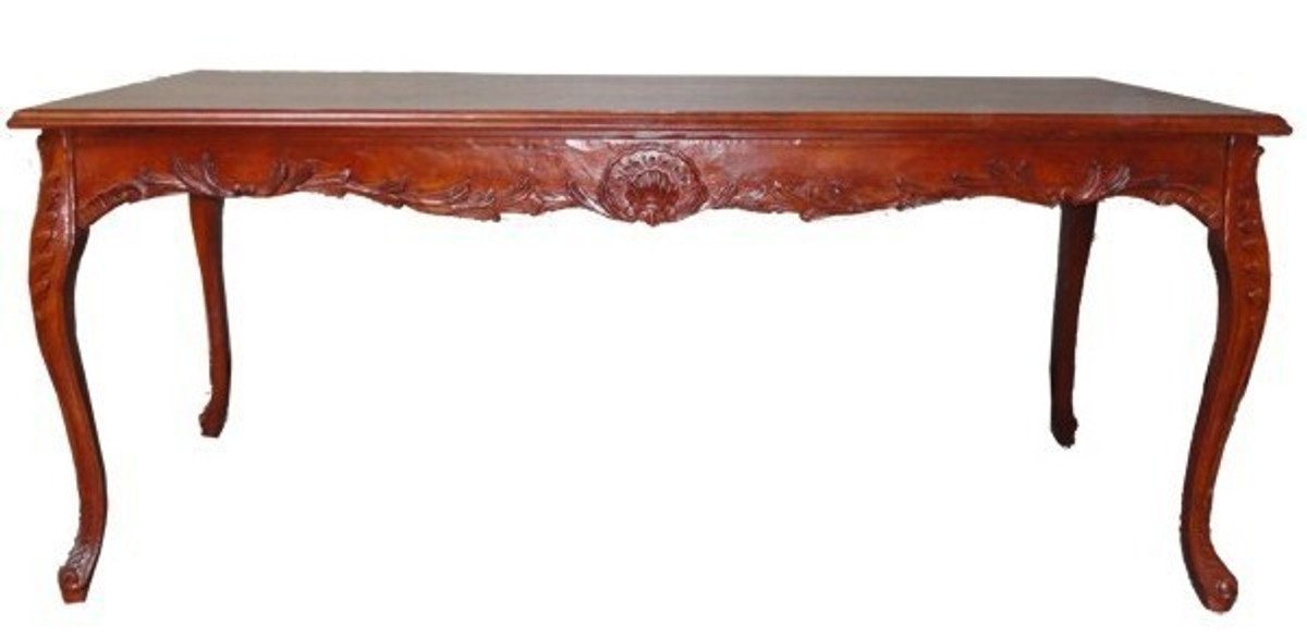 Casa Padrino Esstisch Barock Esstisch Braun (Mahagonifarben) 140 cm - Barock Tisch Antik Stil Möbel von Casa Padrino
