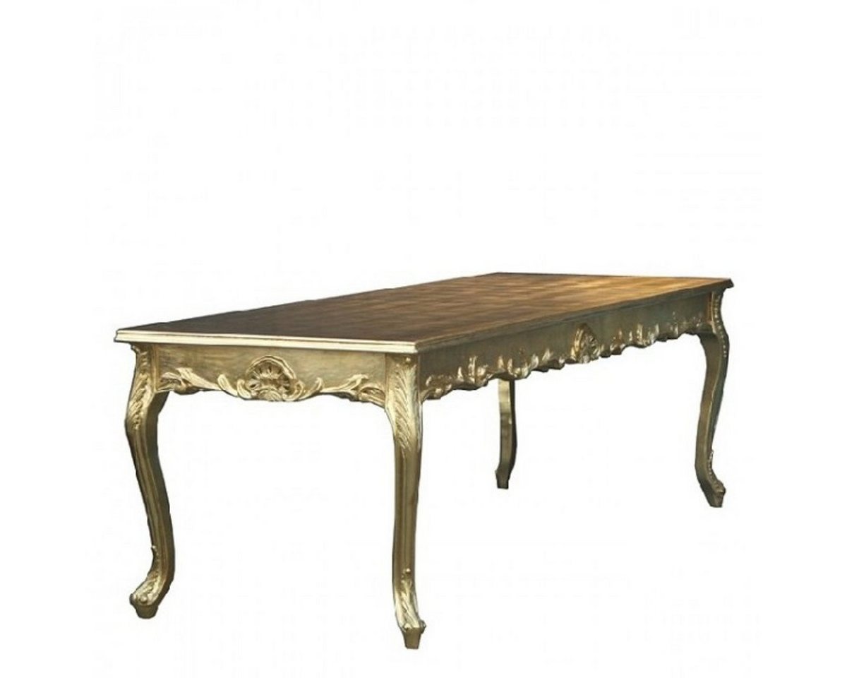 Casa Padrino Esstisch Barock Esstisch Gold 200cm - Esszimmer Tisch - Möbel Antik Stil von Casa Padrino